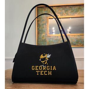 Sandol Living Fashion Georgia Tech Yellow‎ Jackets Women's  Purse Handbag Black
